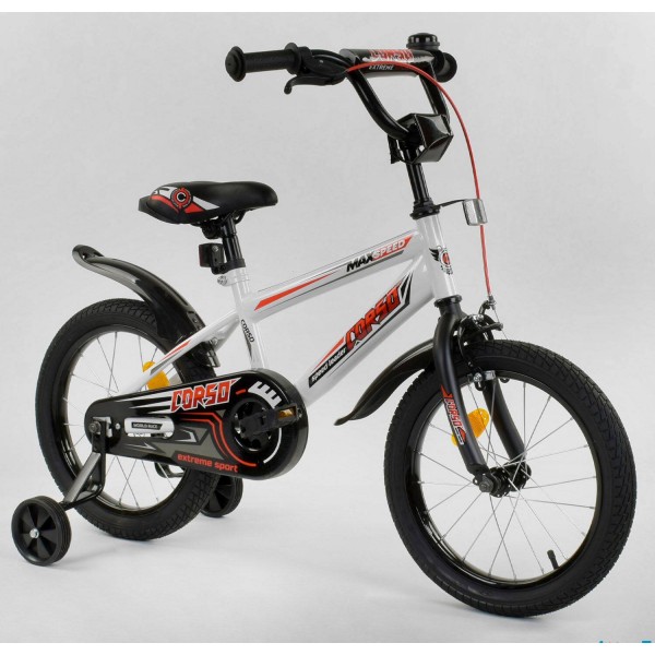 Велосипед детский Corso Aerodynamic EX-16 N 1803 16 дюймов белый изображение 1