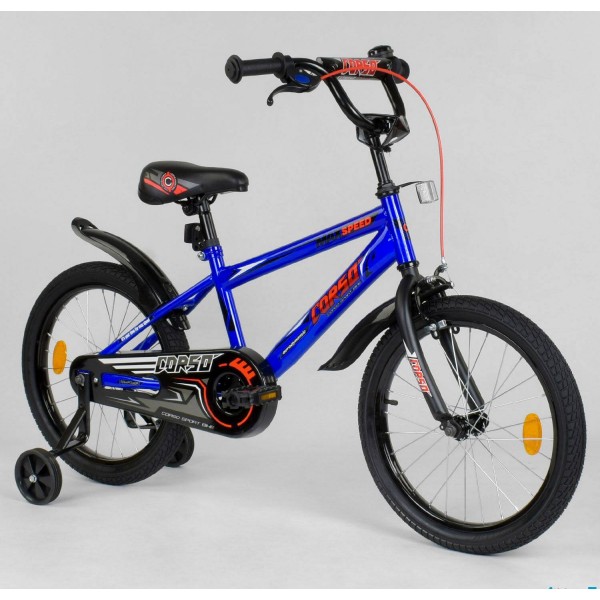 Велосипед детский Corso Aerodynamic EX-16 N 2457 16 дюймов синий изображение 1