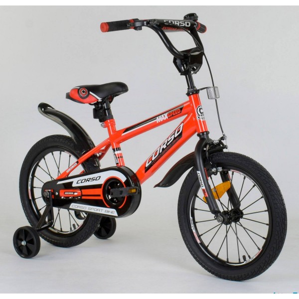 Велосипед детский Corso Aerodynamic ST - 6078 16 дюймов красный изображение 1
