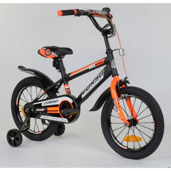 Велосипед детский Corso Aerodynamic ST - 8022 16 дюймов оранжевый изображение 1