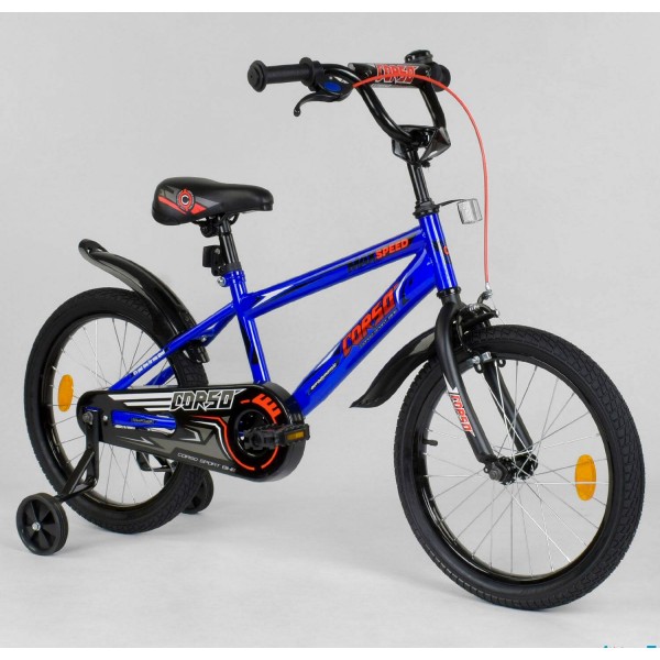 Велосипед детский Corso Aerodynamic EX-18 N 5509 18 дюймов синий изображение 1