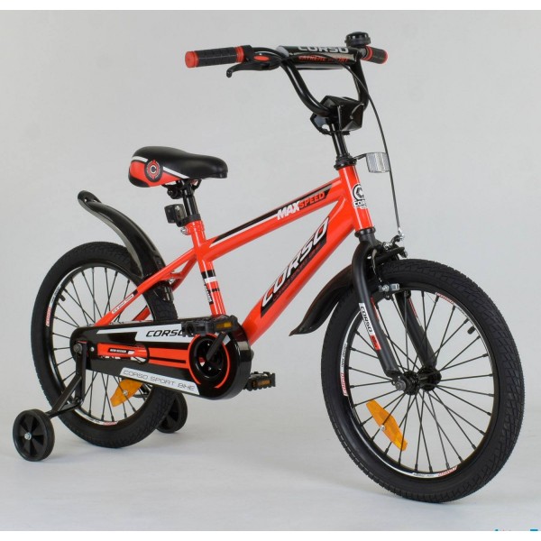Велосипед детский Corso Aerodynamic ST - 2077 18 дюймов красный изображение 1