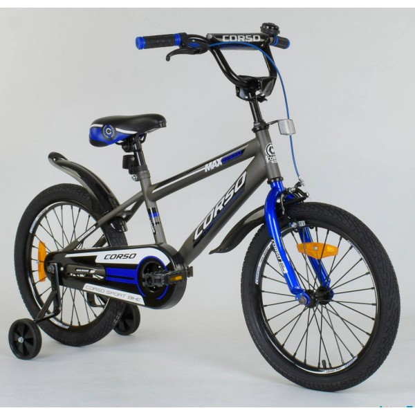 Велосипед детский Corso Aerodynamic ST - 3102 18 дюймов синий изображение 1