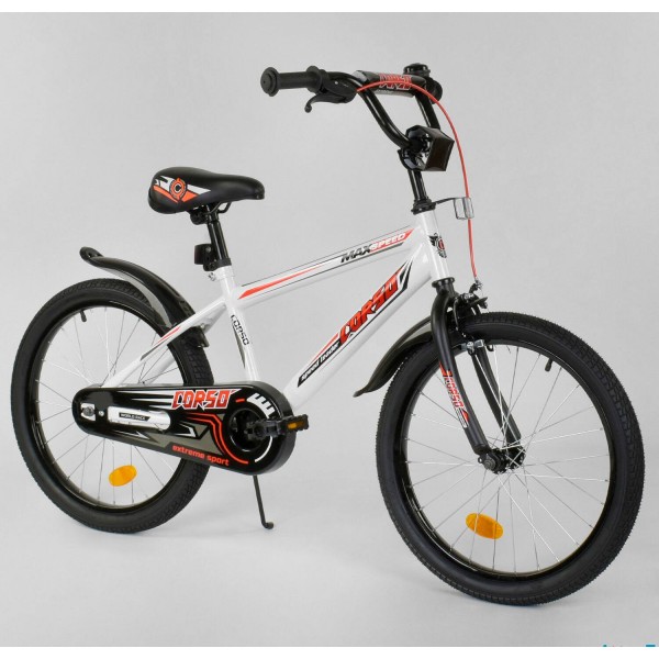 Велосипед детский Corso Aerodynamic EX-20 N 2866 20 дюймов белый изображение 1