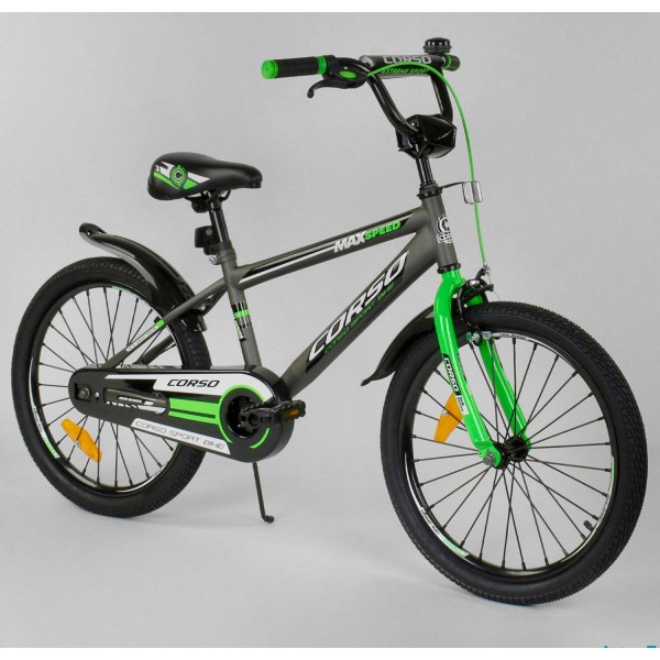 Велосипед детский Corso Aerodynamic ST-2073 20 дюймов зеленый изображение 1