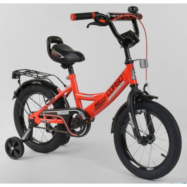 Велосипед детский Corso Classic 14 дюймов CL-14 D 0106 красный изображение 1