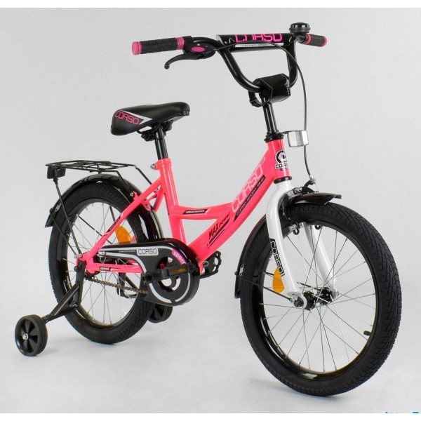 Велосипед детский Corso Classic 16 дюймов CL-16 P 3377 розовый изображение 1