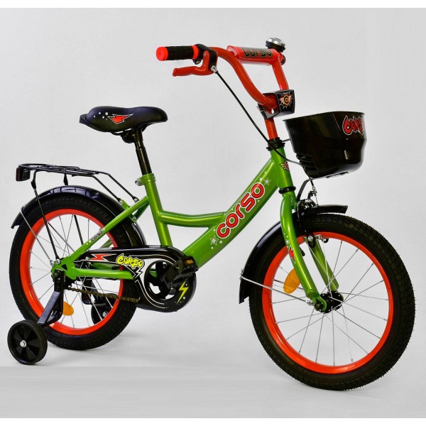 Велосипед детский Corso Classic 16 дюймов G-16810 зеленый изображение 1