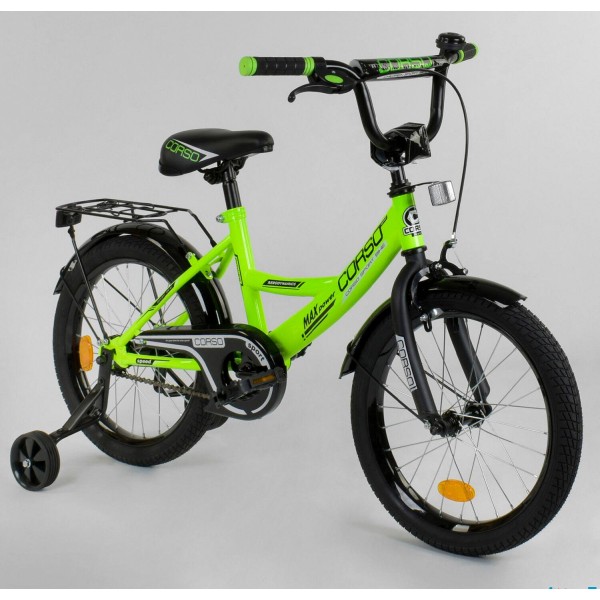 Велосипед детский Corso Classic 18 дюймов CL-18 R 8050 салатовый изображение 1