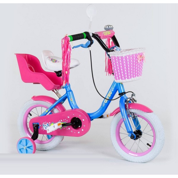Велосипед детский Corso Flower 12 дюймов с корзинкой изображение 7