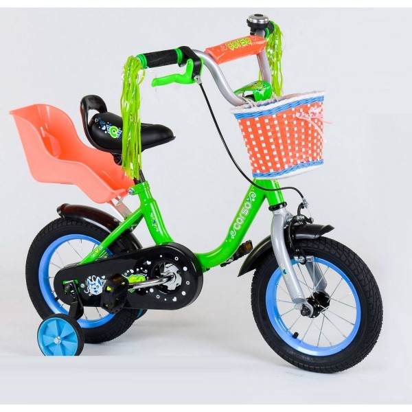 Велосипед детский Corso Flower 12 дюймов с корзинкой изображение 3