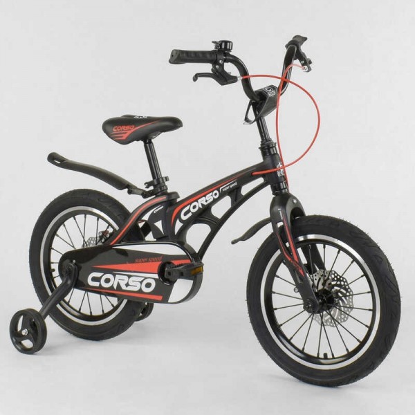 Велосипед детский Corso Magnesium 16 дюймов усиленные спицы изображение 2
