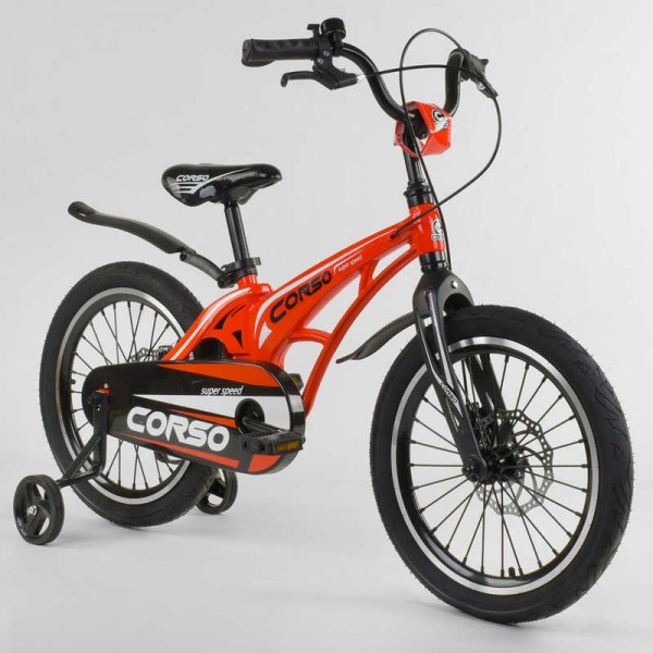 Велосипед детский Corso Magnesium 18 дюймов усиленные спицы изображение 2