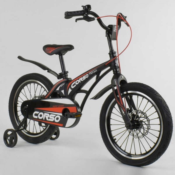 Велосипед детский Corso Magnesium 18 дюймов усиленные спицы изображение 5