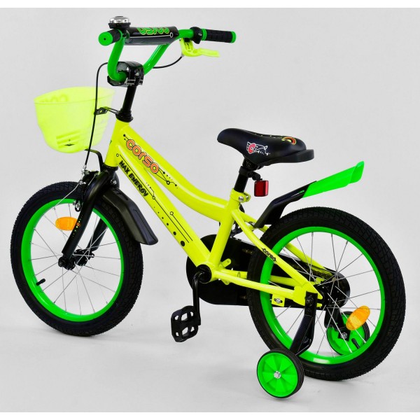 Велосипед детский Corso Max Energy 16 дюймов R - 16140 желтый изображение 2