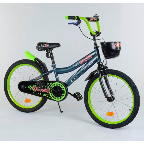Велосипед детский Corso Max Energy 20 дюймов R - 20975 салатовый изображение 1