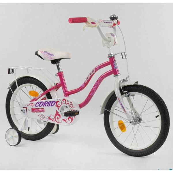Велосипед детский Corso Star Т-61212 16 дюймов розовый изображение 1