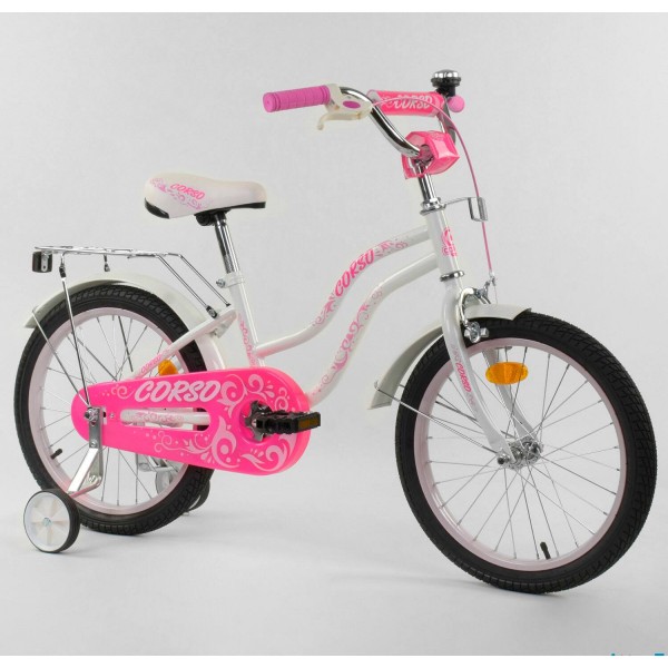 Велосипед детский Corso Star Т-28821 18 дюймов белый изображение 1
