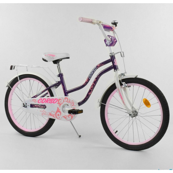 Велосипед детский Corso Star Т-09310 20 дюймов фиолетовый изображение 1