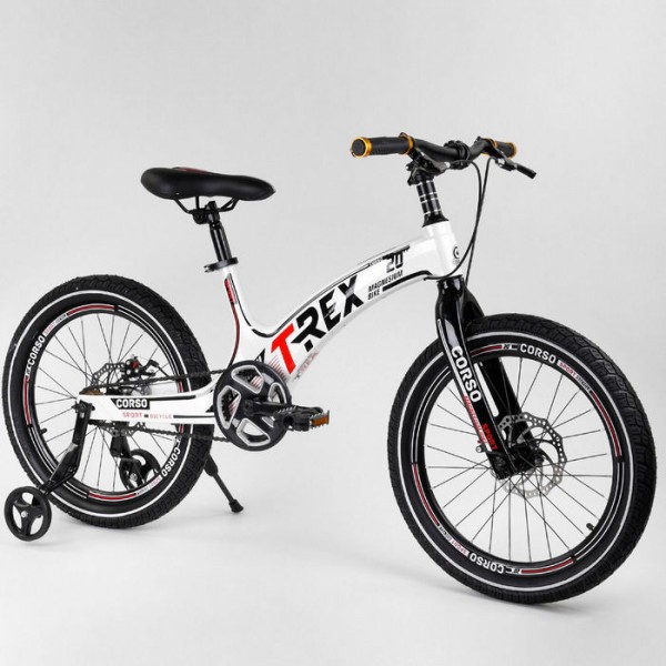 Велосипед детский Corso T-Rex 20 дюймов усиленные спицы изображение 5