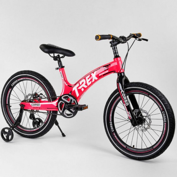 Велосипед детский Corso T-Rex 38304 20 дюймов усиленные спицы изображение 1