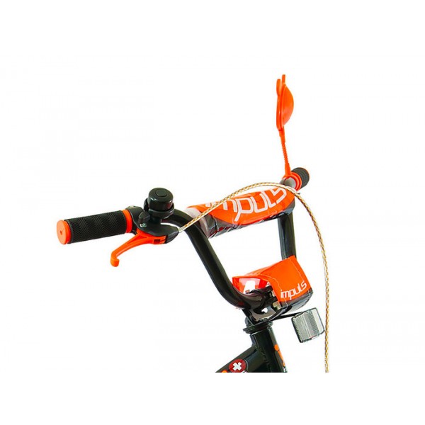 Велосипед детский Impuls Beaver 18 дюймов черно-оранжевый изображение 4