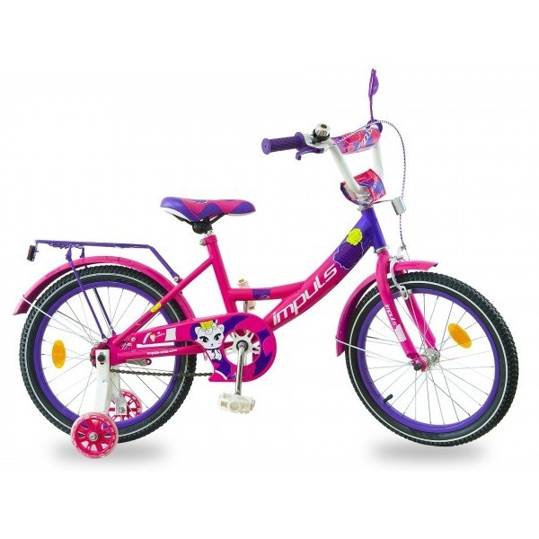 Велосипед детский Impuls Kitty малиново-фиолетовый 18 дюймов изображение 1