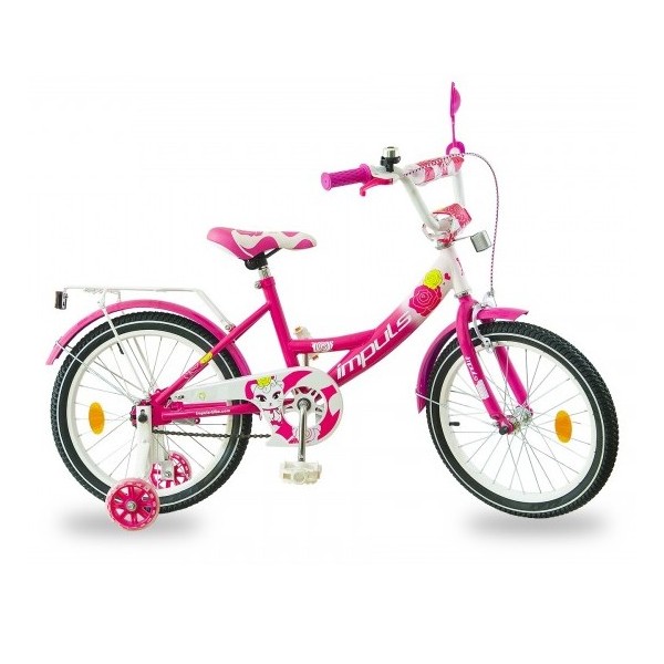 Велосипед детский Impuls Kitty малиновый 18 дюймов изображение 1