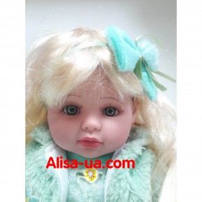 Говорящая кукла Маленькая Пани M 3682 RU салатовое платье изображение 4