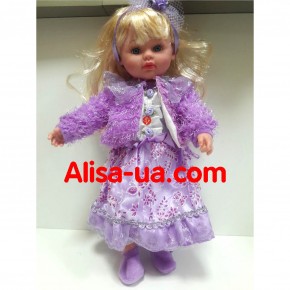Интерактивная кукла Маленькая Пани М 3682 сиреневое платье изображение 4