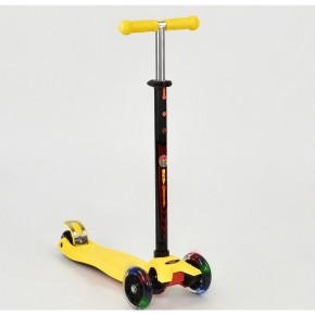 Самокат Бест Скутер 3 - 12 лет трехколесный детский Best Scooter 466-113 Желтый