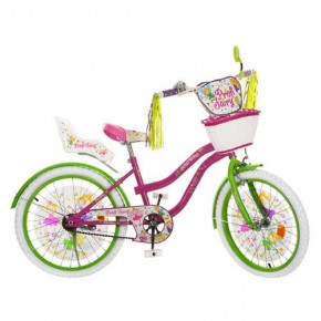 Велосипед Профи Фея 16 дюймов Profi Fairy двухколесный детский с белыми колесами