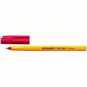 Ручка шариковая Schneider Tops F,  S150502, красная