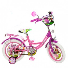 Велосипед Лунтик 16 дюймов детский двухколесный с белыми покрышками
