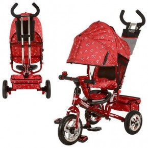 Велосипед детский трехколесный, колеса надувные, Турбо Трайк M 5361, Turbo Trike  красный