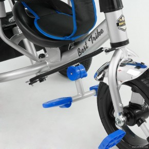 Велосипед детский трехколесный, надувные колеса+фара Бест Трайк 6588B, Best Trike  синий изображение 5