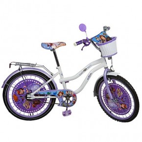 Велосипед Profi Sofia 20 дюймов, Профи София детский двухколесный для девочки с корзинкой изображение 2