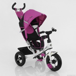 Велосипед детский трехколесный с надувными колесами Best Trike 5555 малиновый изображение 1