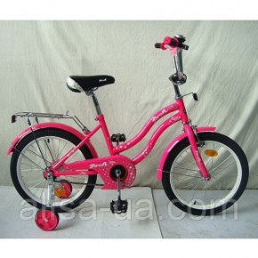 Детский велосипед PROFI Star  L1492 для девочек от 3 лет 14 дюймов, малиновый изображение 7