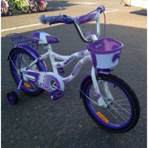 Детский велосипед Azimut Kiddy 20 дюймов для девочки от 6 лет до 9 лет фиолетовый изображение 3