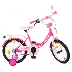 Детский велосипед  Profi Princess G1813 18 дюймов малиновый для девочек