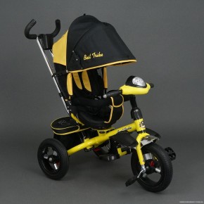 Детский трехколесный велосипед Best Trike 6590 с надувными колесами и интерактивной фарой изображение 4