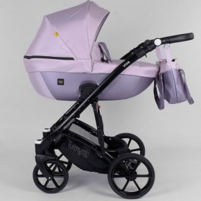 Детская коляска 2 в 1 Expander Viva V-41007 Pink эко-кожа изображение 3