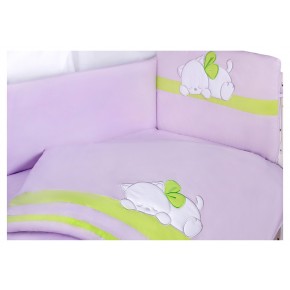 Детская постель Tuttolina Sleeping Cat (7 элементов) 65 светлосиреневый-салатовый  изображение 2