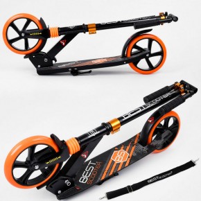 Самокат двухколесный Best Scooter 213681 черно-оранжевый изображение 6