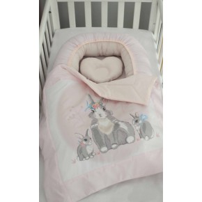 Кокон-гнездышко Baby Veres Summer Bunny pink с одеялом изображение 5