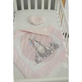 Кокон-гнездышко Baby Veres Summer Bunny pink с одеялом изображение 9