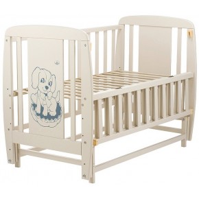 Кровать Babyroom Собачка маятник, откидной бок DSMO-02  бук слоновая кость изображение 2