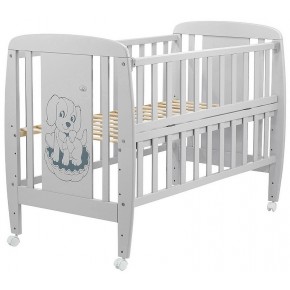 Кровать Babyroom Собачка откидной бок, колеса DSO-01  бук серый изображение 2