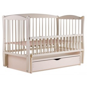 Кровать Babyroom Элит маятник, ящик, откидной бок DEMYO-5  бук слоновая кость изображение 3